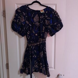 FARM Rio Blue and Beige Kids Dress